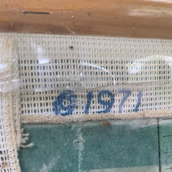 VTG Quail Needlepoint 70s Framed Columbia Minerva Framed Birds Boho Embroidery - Picture 10 of 12